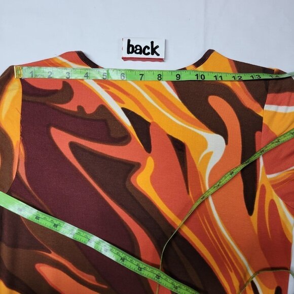 Colorful Long Sleeve Viscose  Tunic Dress  Size XS  Size S - NWOT - Picture 11 of 15